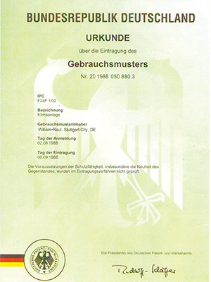 艾尔斯派德国专利证书